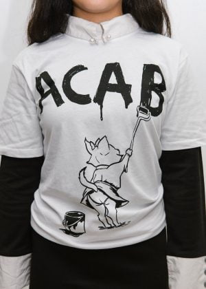 ACAB Kitty shirt | Photography by Ellie Ramsden for Freedom Press