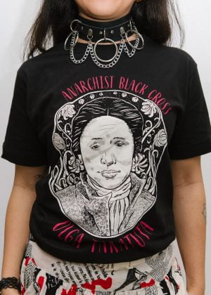 Anarchist Black Cross shirt | Photography by Ellie Ramsden for Freedom Press