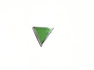 Green Triangle Anti Nazi Enamel Pin