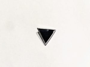 Black Triangle Anti Nazi Enamel Pin
