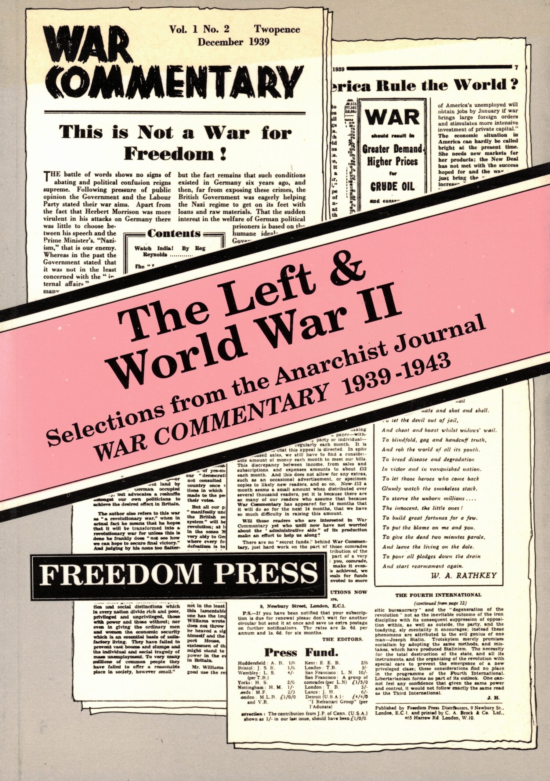 The Left and World War II Selections from War Commentary 0900384514
